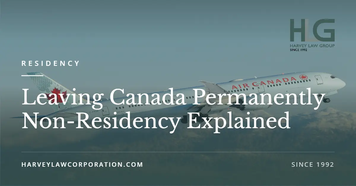 Leaving Canada Permanently
